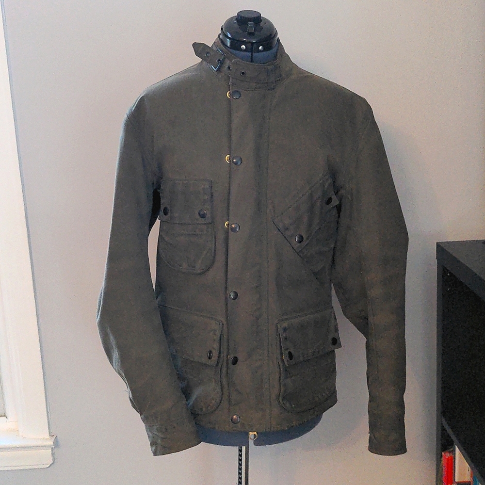 Vanson X Epaulet Waxed Canvas Coat